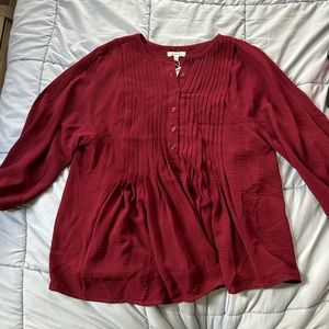 NWT Max Studio Red Blouse